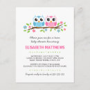 Buscar búho divertido invitaciones Azul