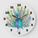 Buscar peacock relojes de pared Pájaros