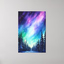 Buscar aurora boreal lienzos Acuarela