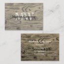 Buscar madera rústica tarjetas de visita Para él