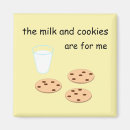 Buscar galletas y leche imanes Divertido