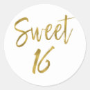 Buscar dulce dieciséis pegatinas Invitados