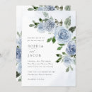 Buscar floral azul boda invitaciones Parejas