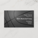 Buscar baloncesto tarjetas de visita Aro