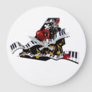 Buscar músicos relojes de pared Teclado