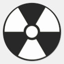 Buscar radiactivo pegatinas Símbolo