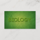 Buscar biología tarjetas de visita Profesional