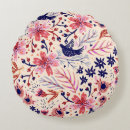 Buscar pájaro del vintage cojines Floral