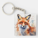 Buscar fox llaveros Acuarela