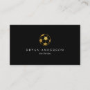 Buscar futbolista tarjetas de visita Entrenador