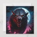 Buscar hombre lobo invitaciones Aterrador