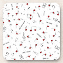 Buscar corazones rojos posavasos General y unisex