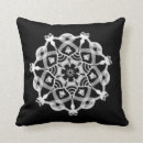 Buscar mandala negra cojines Geométrico
