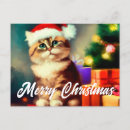 Buscar navidad gato postales Santa