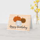 Buscar del otoño tarjetas de cumpleaños Rústico