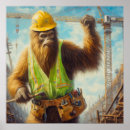 Buscar trabajador de construcción posters Animal