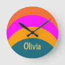 Buscar color naranja relojes de pared Para ella