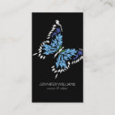 Buscar mariposas azules tarjetas de visita Elegante