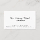 Buscar ginecólogo tarjetas de visita Minimalista