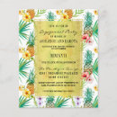 Buscar hawaiano fiesta compromiso invitaciones Floral