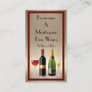 Buscar licor tarjetas de visita Oro