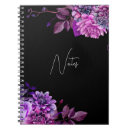 Buscar flor violeta cuadernos Elegante