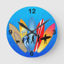 Buscar el practicar surf relojes de pared Vago de la playa