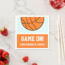 Buscar baloncesto servilletas Azul