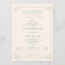 Buscar filigree invitaciones Azul