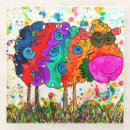 Buscar ovejas divertidas posavasos Cordero