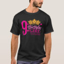 Buscar cumpleaños de 9 años camisetas 6 ª reina