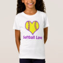 Buscar softball lindo camisetas Amor