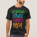 Buscar cumpleaños en marzo camisetas Vintage