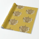 Buscar corona del oro papel de regalo Vintage