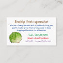 Buscar lechuga tarjetas de visita Verduras