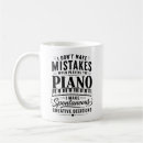 Buscar piano tazas Músico