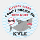 Buscar alergias de la nuez pegatinas Sin tuerca