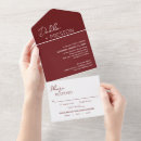 Buscar color burdeos invitaciones Para ella