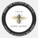Buscar abeja de la miel pegatinas Negro