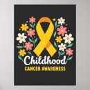 Buscar apoyo para el cáncer infantil posters Guerrero del cáncer