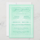 Buscar menta 14x19 invitaciones Vintage
