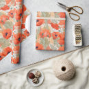 Buscar poppy papel de regalo Naranja