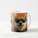 Buscar inu del shiba tazas Amor