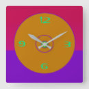 Buscar rosa y púrpura relojes de pared General y unisex