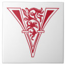 Buscar letra v posavasos Floral