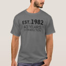 Buscar establecido 1982 camisetas 40 ª