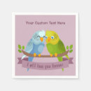 Buscar pájaros del amor servilletas Parejas