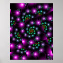 Buscar luz del fractal posters Gráfico