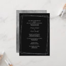 Buscar negro y plata invitaciones Para ella