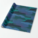 Buscar camuflaje azul papel de regalo Ejército